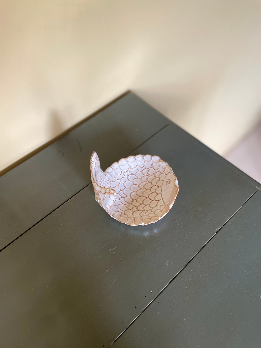 Handmade ceramic fish dish