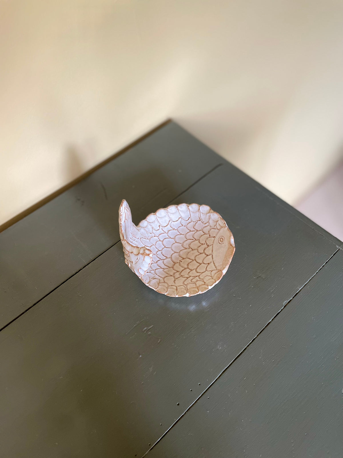Handmade ceramic fish dish